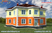 Готовые проекты коттеджей и загородных домов AbrisBURO