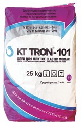Клей КТтрон-101 для плитки эластичный гидроизоляционный с повышенной в
